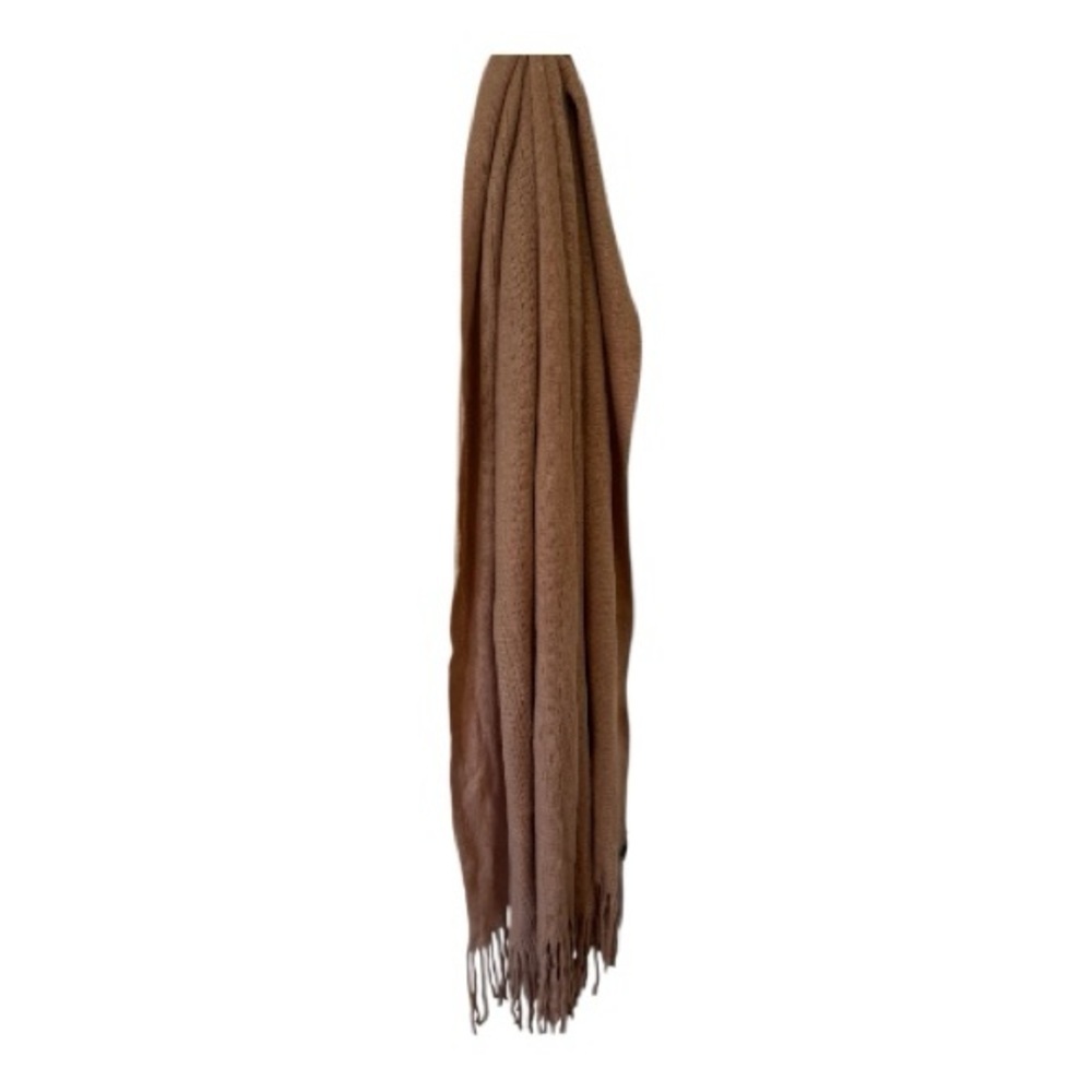Steve Madden Mauve Knit Fringe Scarf - Picture 3 of 4